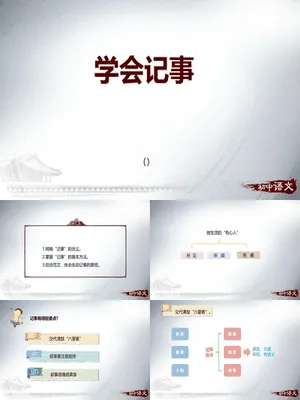 学会记事PPT课件3