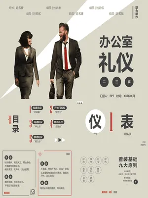 办公室礼仪培训PPT课件模板