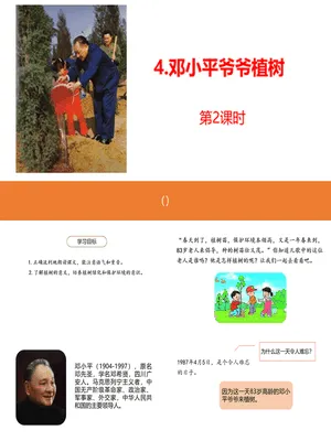 邓小平爷爷植树PPT课件5