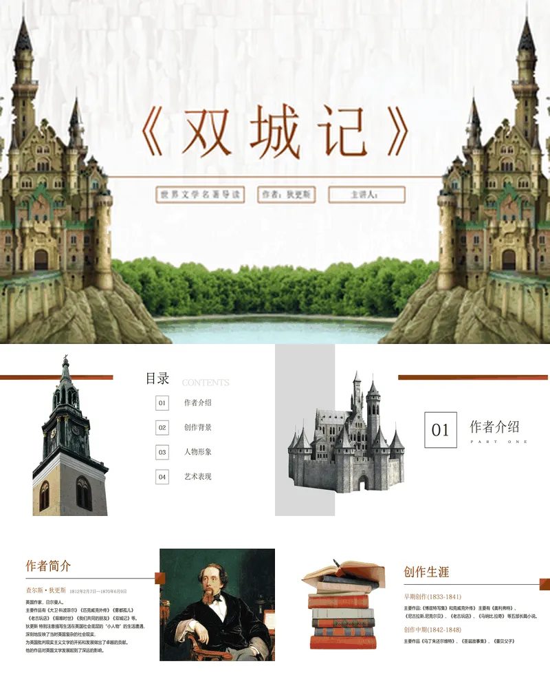 古典城堡背景的《双城记》名著导读