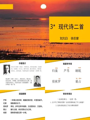 现代诗二首PPT课件2