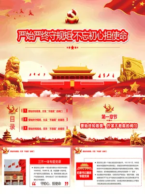 严始严终守规矩不忘初心担使命