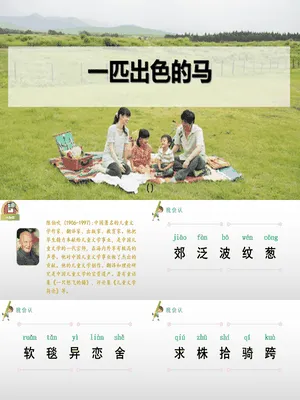 一匹出色的马PPT课件1