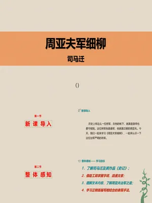 周亚夫军细柳PPT课件4