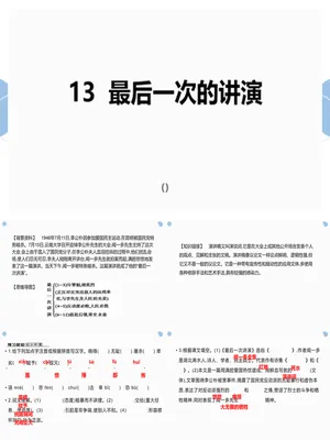 最后一次讲演PPT课件1
