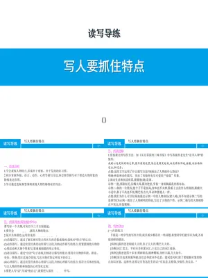 写人要抓住特点PPT课件1