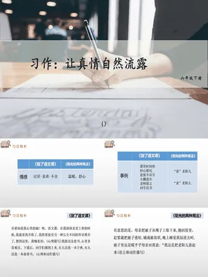 让真情自然流露PPT课件3