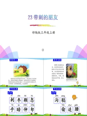 带刺的朋友PPT课件2
