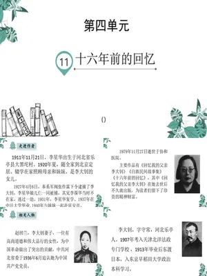 十六年前的回忆PPT课件7
