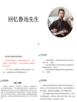 回忆鲁迅先生PPT课件7