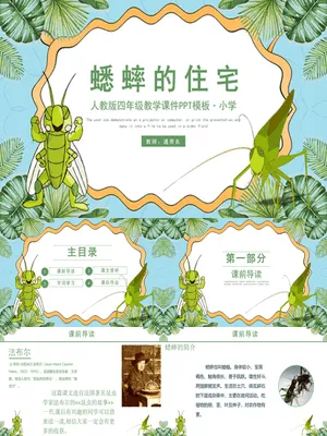 蟋蟀的住宅PPT课件1