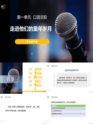 走进他们的童年岁月PPT课件2
