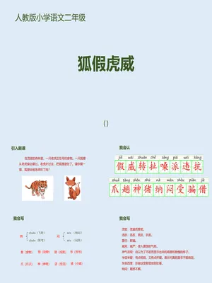 狐假虎威PPT课件5