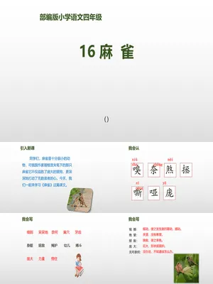 麻雀PPT课件2