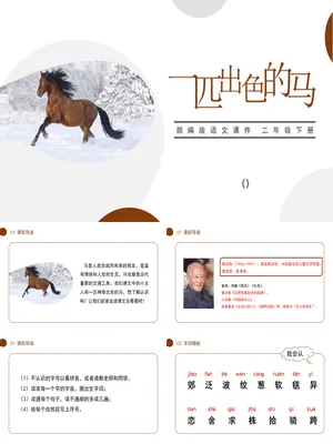 一匹出色的马PPT课件3