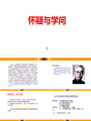 怀疑与学问PPT课件2