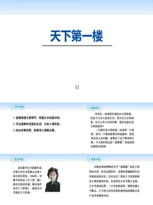 天下第一楼PPT课件1
