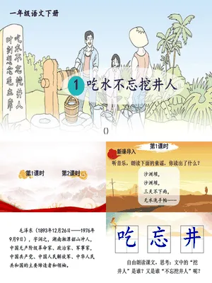 吃水不忘挖井人PPT课件7