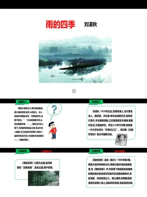 雨的四季PPT课件3