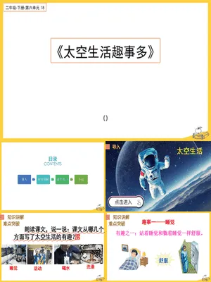 太空生活趣事多PPT课件3