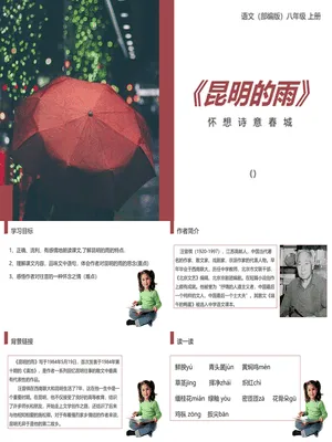 昆明的雨PPT课件3