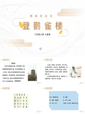 登鹳雀楼PPT课件2