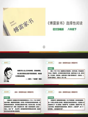 《傅雷家书》选择性阅读PPT课件3