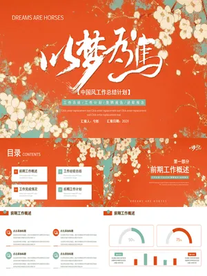 ZT0096梅花以梦为马风年终总结
