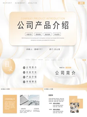 CP0004产品PPT介绍模板