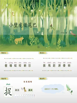 小壁虎借尾巴PPT课件5