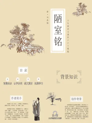 陋室铭PPT课件3