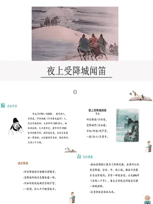 夜上受降城闻笛PPT课件1