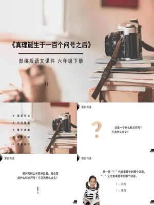 真理诞生于一百个问号之后PPT课件2