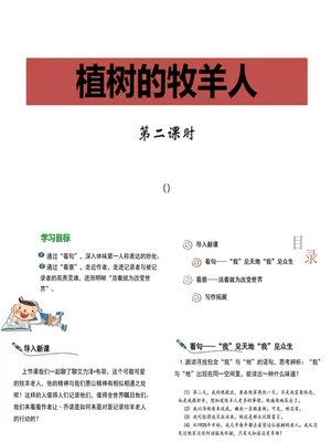 植树的牧羊人PPT课件4