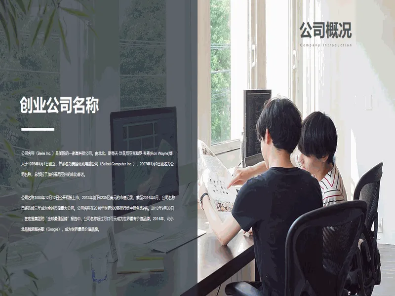 PPT内页预览