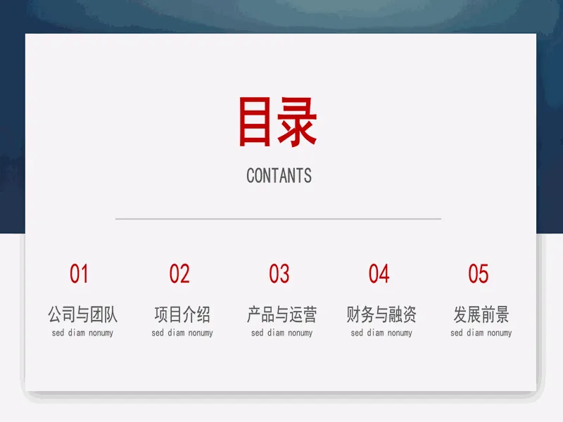 PPT内页预览