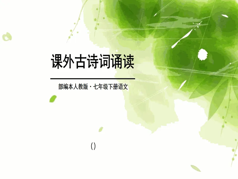 PPT内页预览